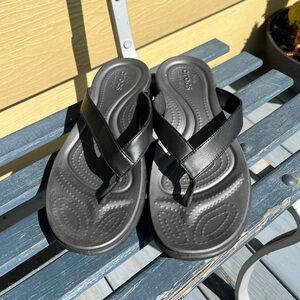 Croc flip flops